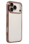 Apple iPhone 17 Pro Lensli Silikon - Çöl Titanyum