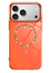 Apple iPhone 17 Pro Live Diamond Magsafe Kapak - Turuncu