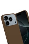 Apple iPhone 17 Pro Max First Silikon - Kahverengi