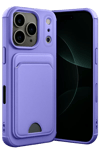 Apple iPhone 17 Pro Max Kelvin Kartvizitli Silikon - Lila