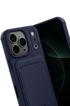 Apple iPhone 17 Pro Max Kelvin Kartvizitli Silikon - Lacivert
