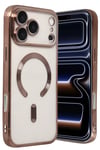 Apple iPhone 17 Pro Max Kross Magneticsafe Kapak - Çöl Titanyum