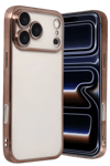 Apple iPhone 17 Pro Max Lensli Silikon - Çöl Titanyum
