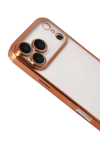 Apple iPhone 17 Pro Max Lensli Silikon - Turuncu