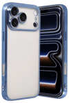 Apple iPhone 17 Pro Max Lensli Silikon - Açık Mavi