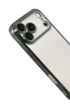 Apple iPhone 17 Pro Max Lensli Silikon - Yeşil
