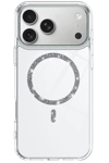 Apple iPhone 17 Pro Max Live Diamond Magsafe Kapak - Şeffaf