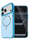 Apple iPhone 17 Pro Max Live Diamond Magsafe Kapak - Mavi