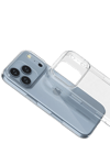 Apple iPhone 17 Pro Max Lüx Şeffaf Silikon - Şeffaf