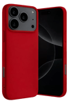 Apple iPhone 17 Pro Max Nano içi Kadife Silikon - Kırmızı