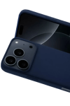 Apple iPhone 17 Pro Max Nano içi Kadife Silikon - Lacivert