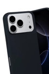 Apple iPhone 17 Pro Max Nano içi Kadife Silikon - Siyah