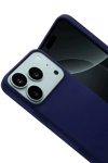 Apple iPhone 17 Pro Nano içi Kadife Silikon - Lacivert