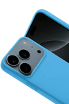 Apple iPhone 17 Pro Nano içi Kadife Silikon - Mavi