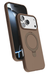 Apple iPhone 17 Pro Regal Magsafe Standlı Kapak - Çöl Titanyum