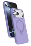 Apple iPhone 17 Pro Regal Magsafe Standlı Kapak - Lila