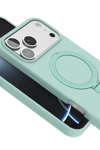 Apple iPhone 17 Pro Regal Magsafe Standlı Kapak - Su Yeşili