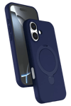 Apple iPhone 17 Regal Magsafe Standlı Kapak - Lacivert