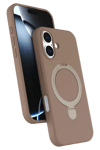 Apple iPhone 17 Regal Magsafe Standlı Kapak - Çöl Titanyum