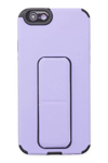 Apple iPhone 6 Kılıf Mega Standlı Silikon - Lila