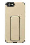 Apple iPhone 6 Kılıf Mega Standlı Silikon - Gold