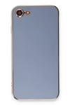 Apple iPhone 7 Kılıf Volet Silikon - Mavi
