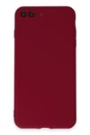 Apple iPhone 7 Plus Kılıf First Silikon - Bordo