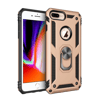 Apple iPhone 7 Plus Kılıf Sofya Yüzüklü Silikon Kapak - Gold