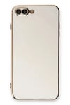 Apple iPhone 7 Plus Kılıf Volet Silikon - Beyaz