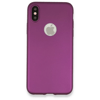 Apple iPhone X Kılıf First Silikon - Mürdüm