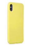 Apple iPhone X Kılıf First Silikon - Sarı