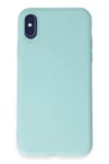 Apple iPhone X Kılıf First Silikon - Turkuaz