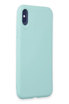 Apple iPhone X Kılıf First Silikon - Turkuaz