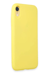 Apple iPhone XR Kılıf First Silikon - Sarı