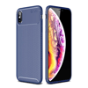 Apple iPhone XS Max Kılıf Auto Focus Karbon Kapak - Lacivert