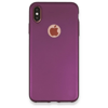 Apple iPhone XS Max Kılıf First Silikon - Mürdüm