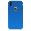Apple iPhone XS Max Kılıf First Silikon - Mavi