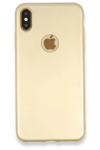 Apple iPhone XS Max Kılıf First Silikon - Gold