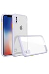 Apple iPhone XS Max Kılıf Miami Şeffaf Silikon - Lila