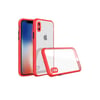 Apple iPhone XS Max Kılıf Miami Şeffaf Silikon - Kırmızı