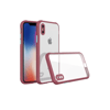 Apple iPhone XS Max Kılıf Miami Şeffaf Silikon - Fuşya