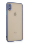 Apple iPhone XS Max Kılıf Montreal Silikon Kapak - Gri