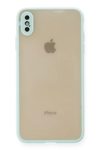 Apple iPhone XS Max Kılıf Montreal Silikon Kapak - Turkuaz