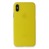 Apple iPhone XS Max Kılıf PP Ultra İnce Kapak - Sarı