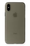 Apple iPhone XS Max Kılıf PP Ultra İnce Kapak - Gri