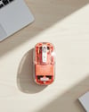 Bluetooth ve USB Destekli Kablosuz Şeffaf Mouse Sessiz Kullanım