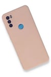 General Mobile GM 21 Plus Kılıf Nano içi Kadife Silikon - Pudra