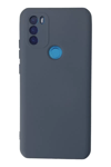 General Mobile GM 21 Plus Kılıf Nano içi Kadife Silikon - Gri