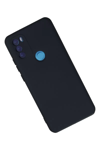 General Mobile GM 21 Plus Kılıf Nano içi Kadife Silikon - Lacivert