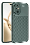 Honor 200 Kılıf Auto Focus Karbon Kapak - Koyu Yeşil